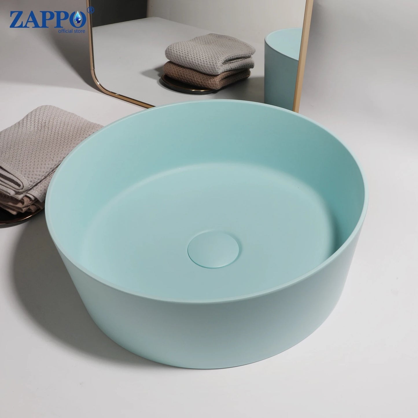 Torayvino Bathroom Vessel Sink Stone Resin Washbasin Above Counter
