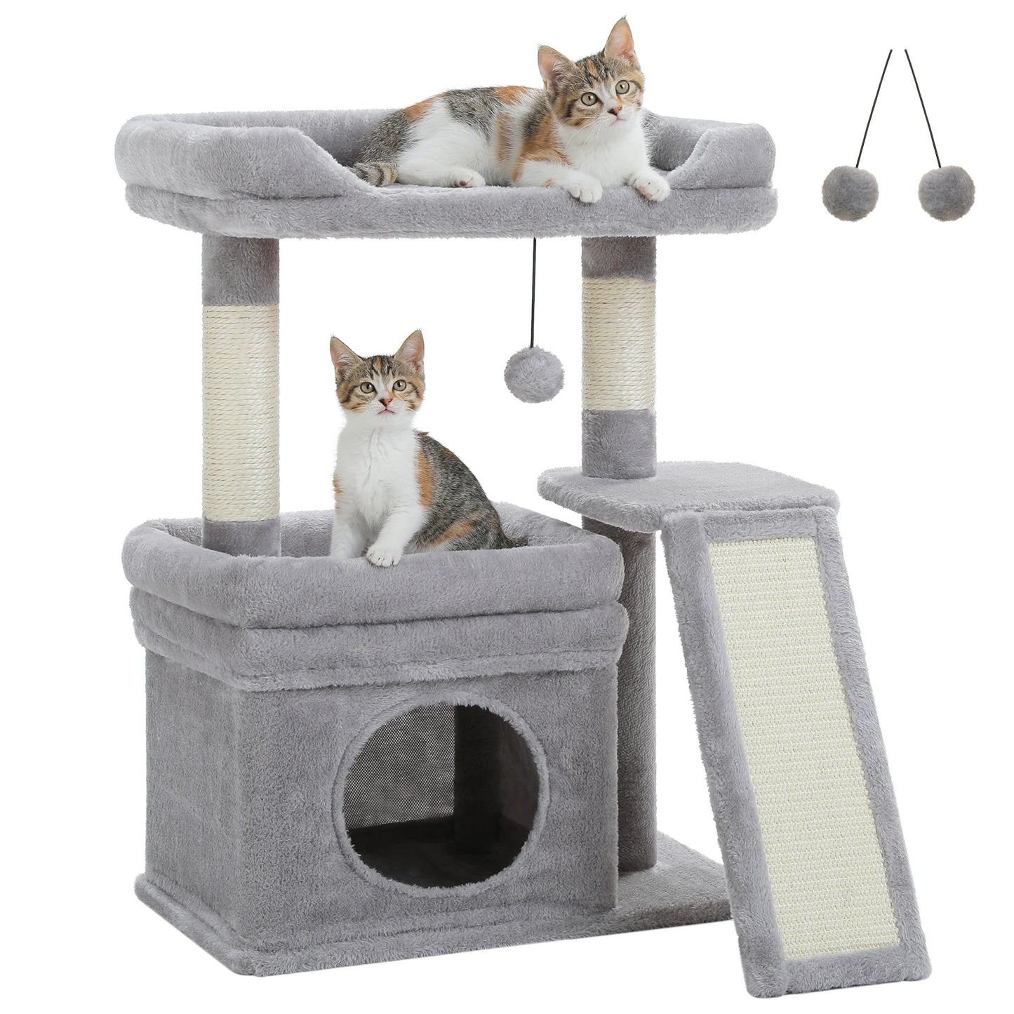 PAWZ Road Small Indoor Cat Tree With Sisal Scratching Post