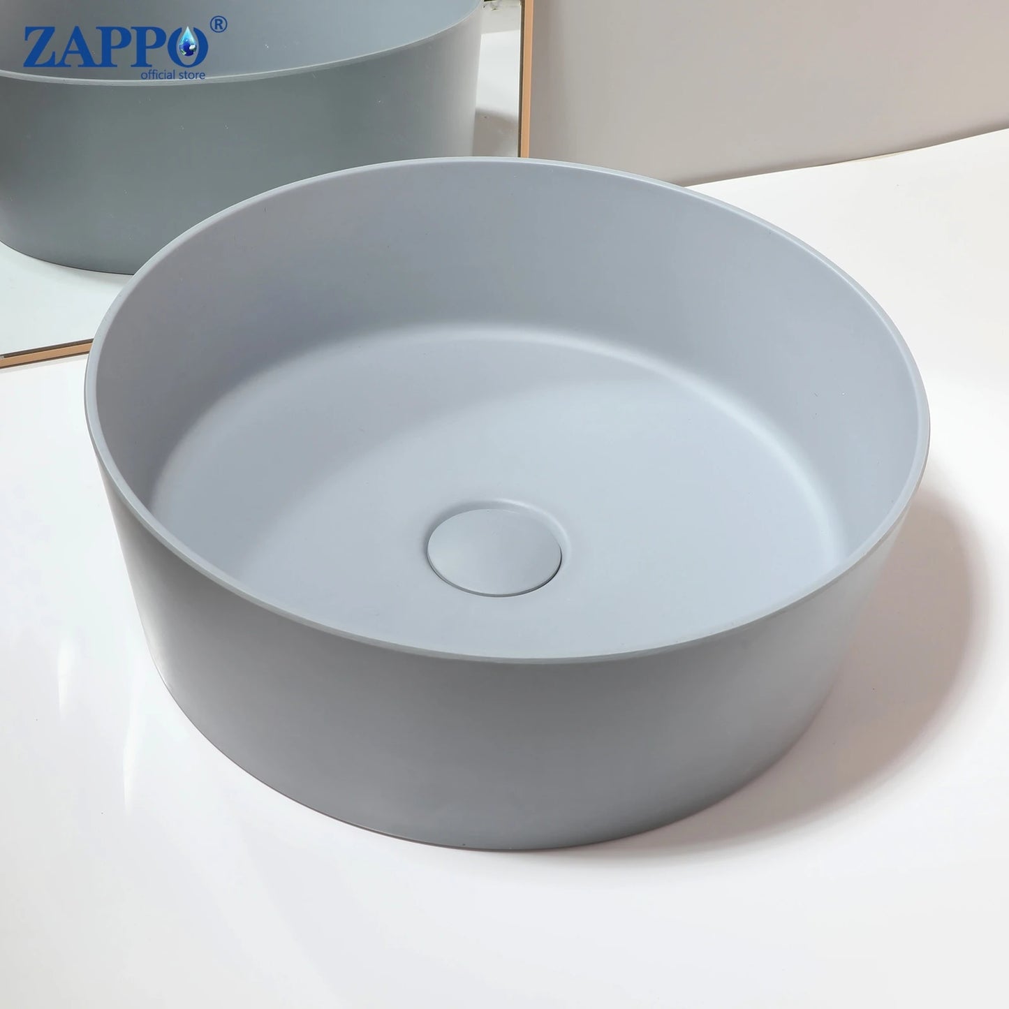 Torayvino Bathroom Vessel Sink Stone Resin Washbasin Above Counter