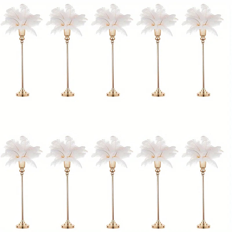 Wedding Centerpiece Floor Vase, Modern Metal Vase For Events