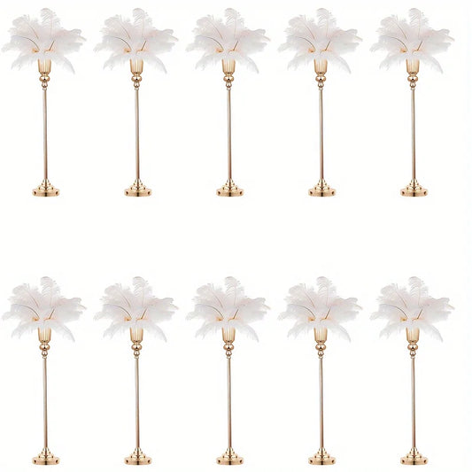 Wedding Centerpiece Floor Vase, Modern Metal Vase For Events