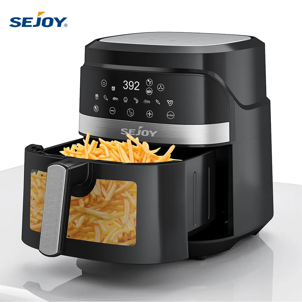 SEJOY 8-in-1 Air Fryer Oven Oilless Cooker Roast Bake Dehydrate