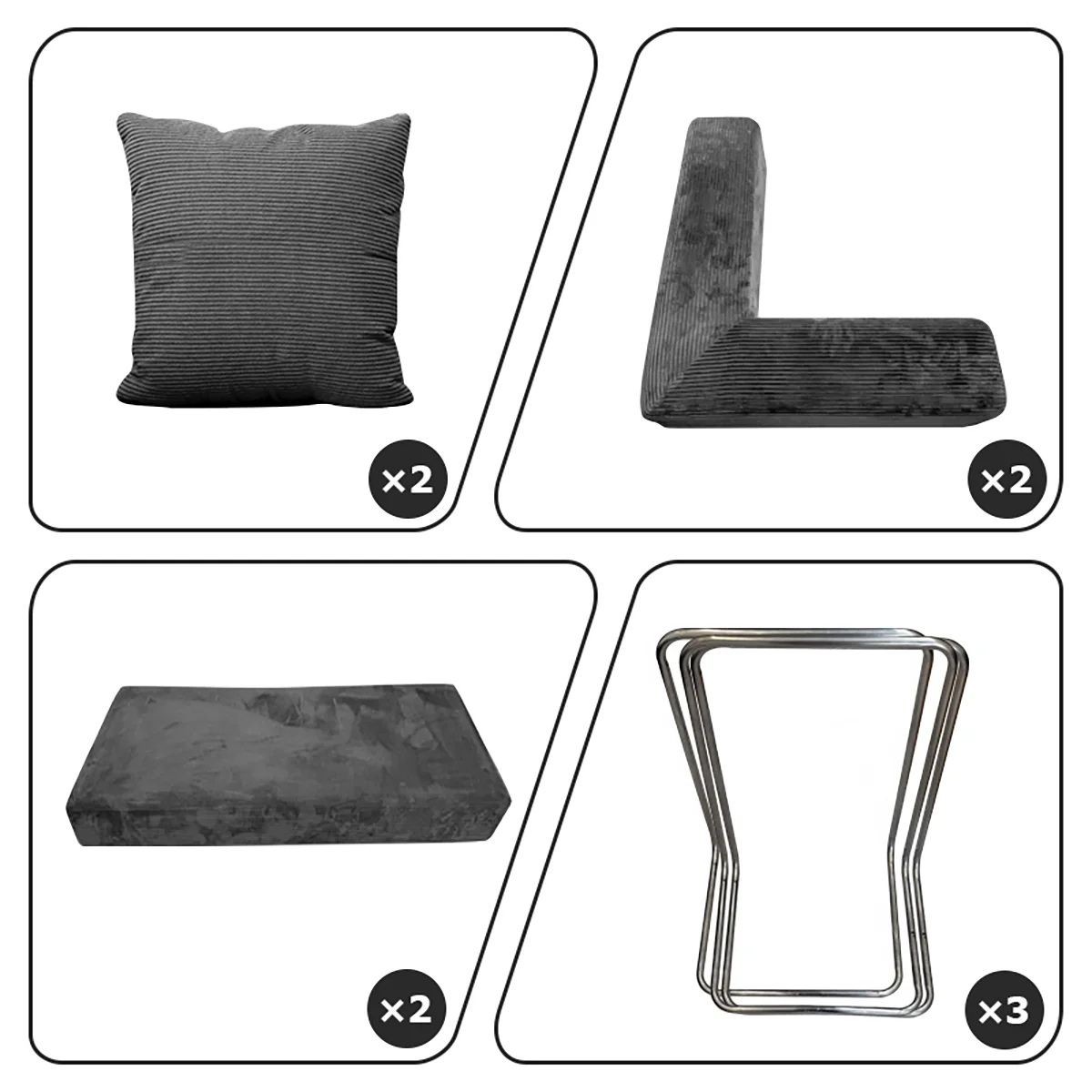 Foldable Sofa Bed With Removable Backrest For Living Rooms