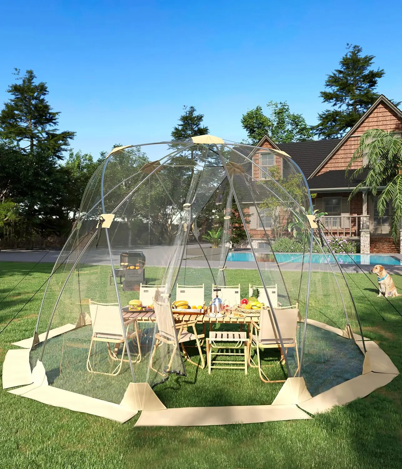 TWISTER.CK All Weather Pop Up Garden Dome Igloo Tent