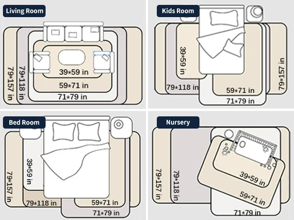 Huloo Sleep Memory Foam Floor Mat With Non Slip Bottom