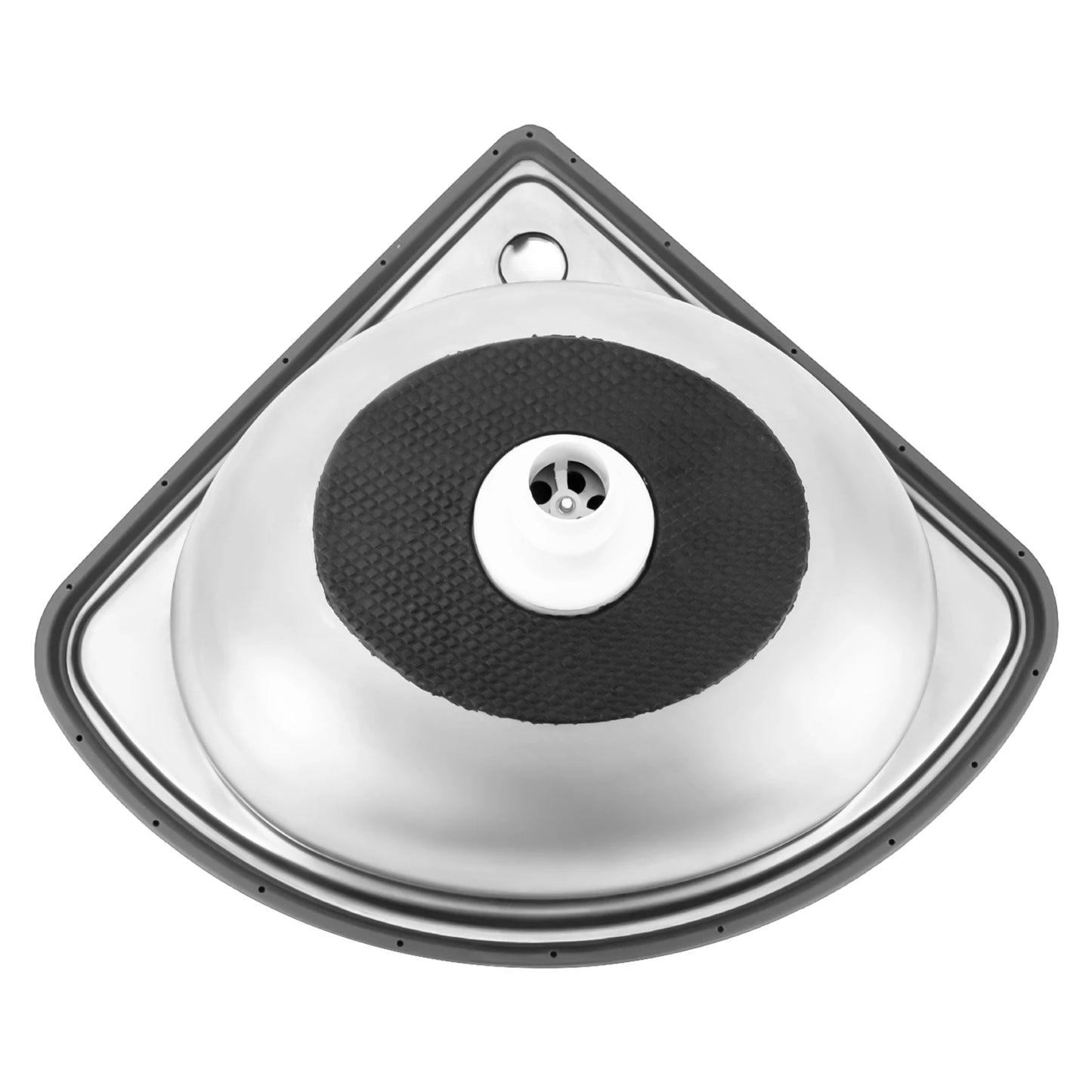 Bymaocar Corner Wall-Mounted Triangular Hand Basin Sink With Faucet
