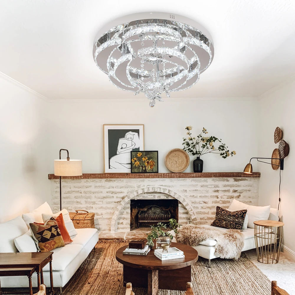 VETRULUS Luxury K9 Crystal Chandelier LED Pendant Light