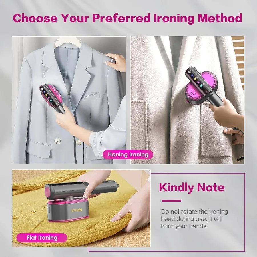 Abay 1200W Portable Handheld Garment Steamer With Fast Heat-Up