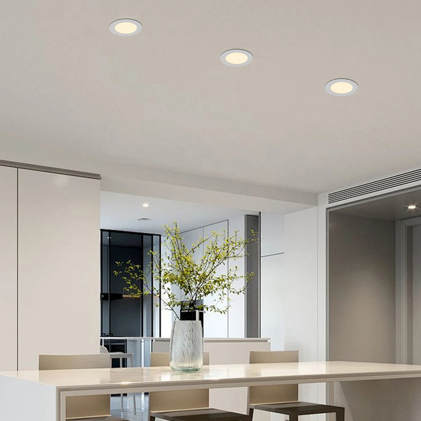 ARLGSITE 12-Pack Dimmable LED Recessed Lights With Junction Box