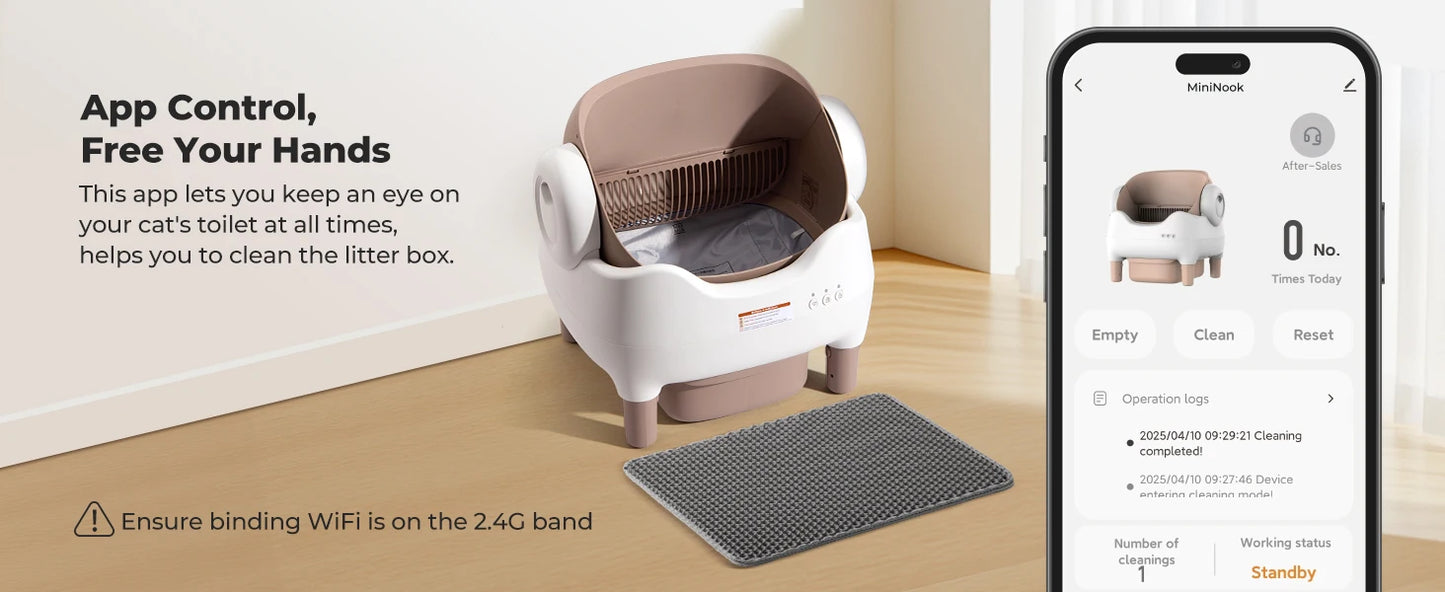 Lunapurr Self Cleaning Automatic Cat Litter Box With App Control