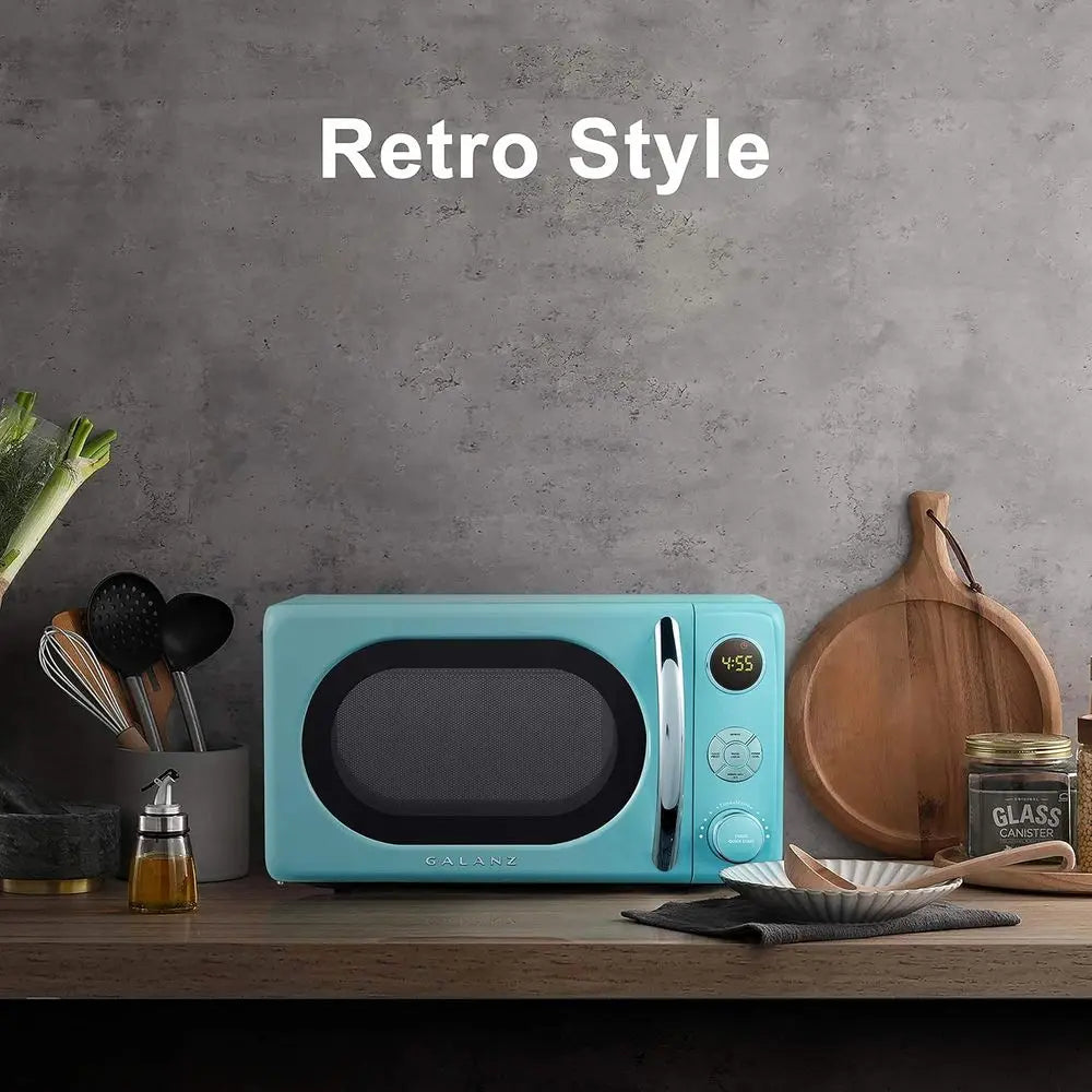 XMSJ Retro Microwave Oven With Child Lock And LED Lighting