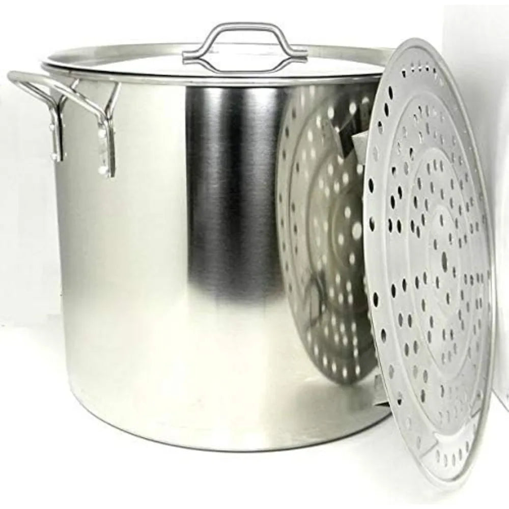Stainless Steel Stock Pot With Steamer For Tamales