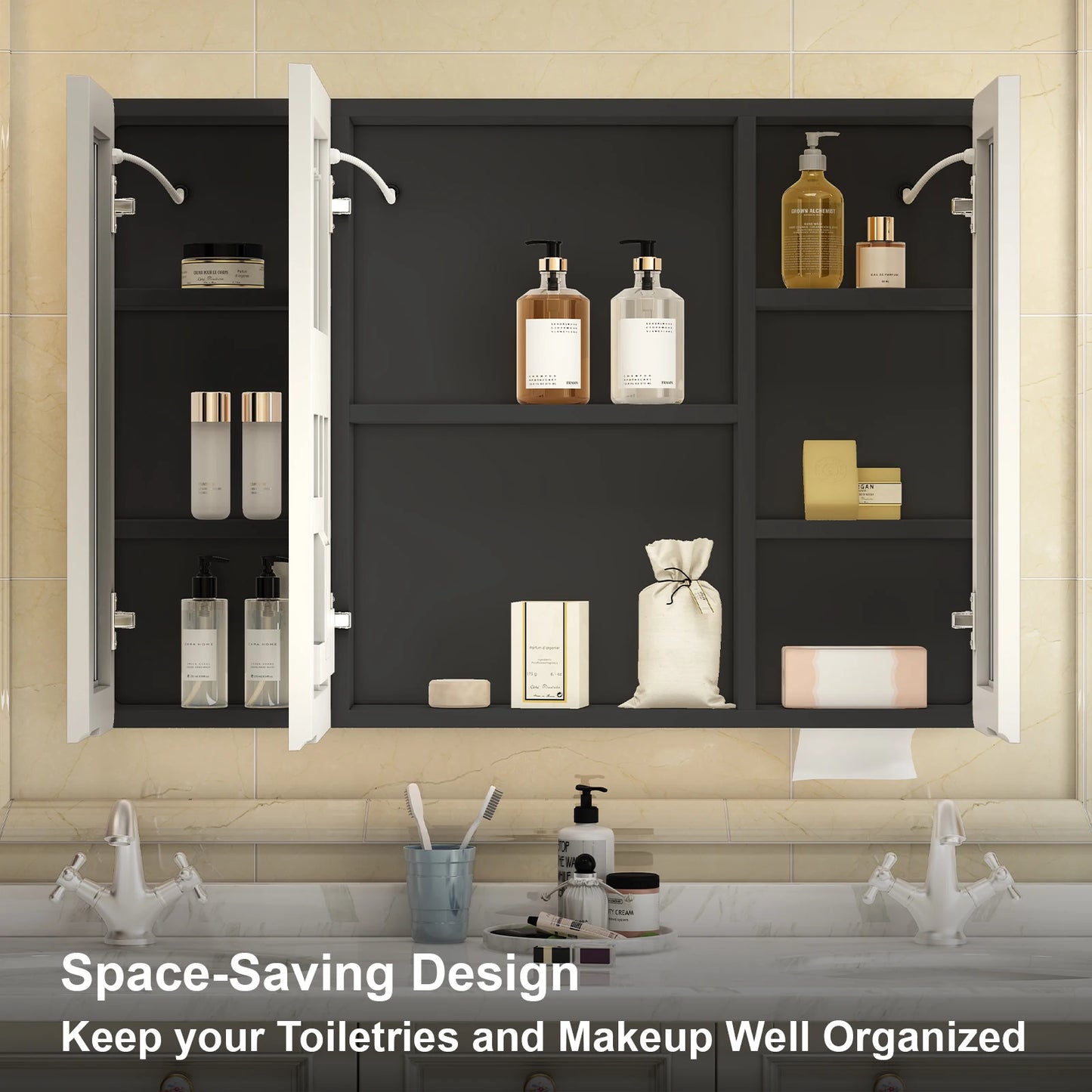 Onesaimei LED Mirror Medicine Cabinet With LED Lighting