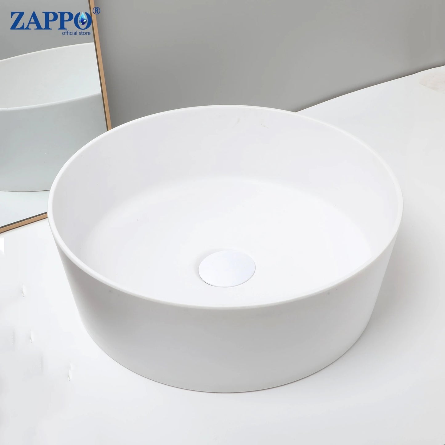 Torayvino Bathroom Vessel Sink Stone Resin Washbasin Above Counter