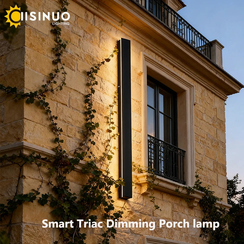 IISINUO Outdoor Porch Wall Light IP67 Waterproof Smart Triac Dimming