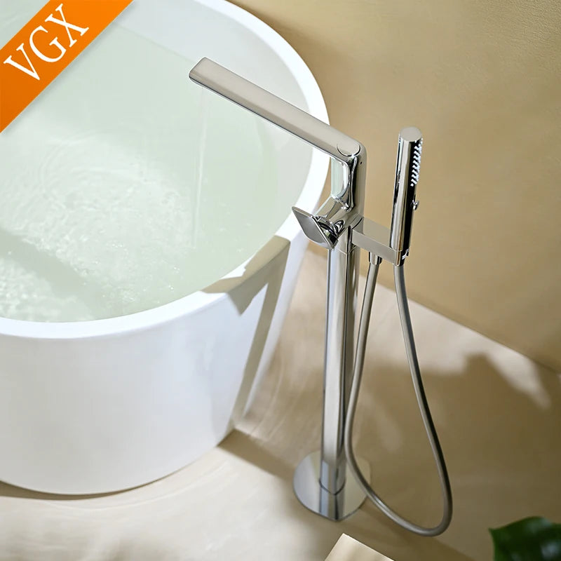 VGX Freestanding Bathtub Faucet With Hand Shower