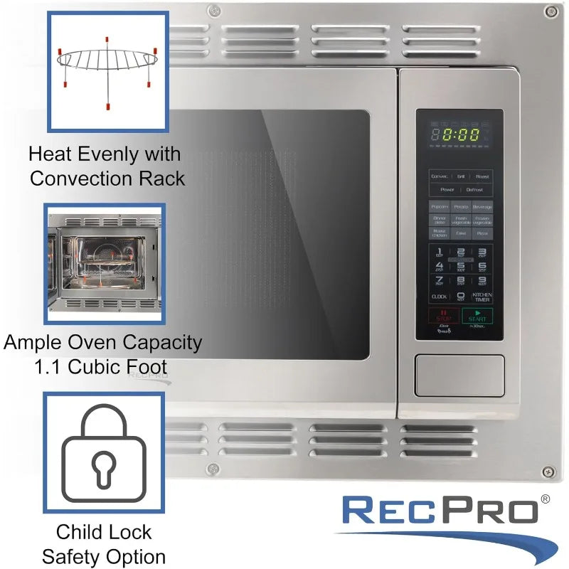 RV Convection Microwave Stainless Steel Direct Replacement For High Pointe