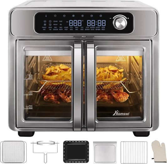French Door Air Fryer Toaster Oven With 24 Presets