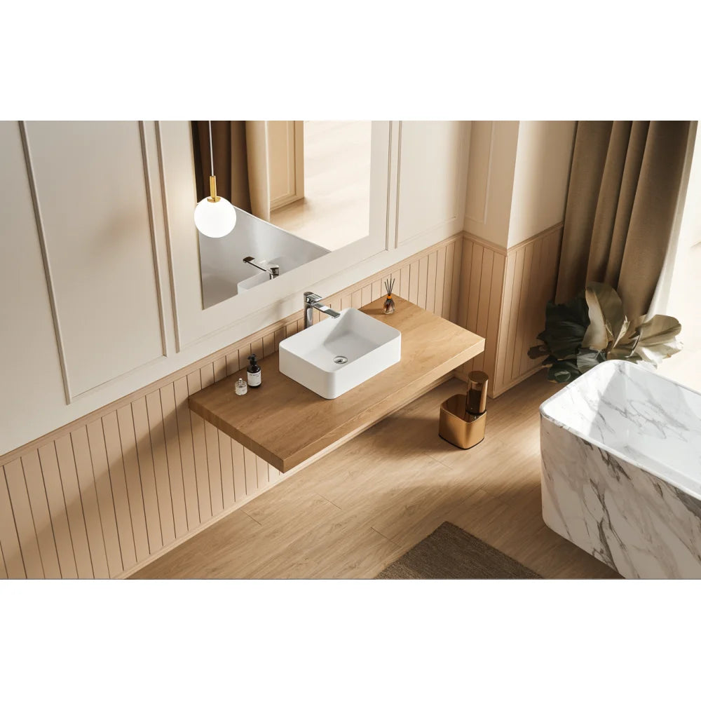 LWOFiller Solid Surface Vessel Bathroom Sink Basin