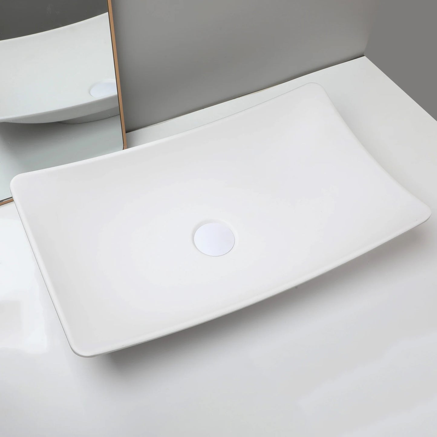 Torayvino Bathroom Vessel Sink Stone Resin Washbasin Above Counter