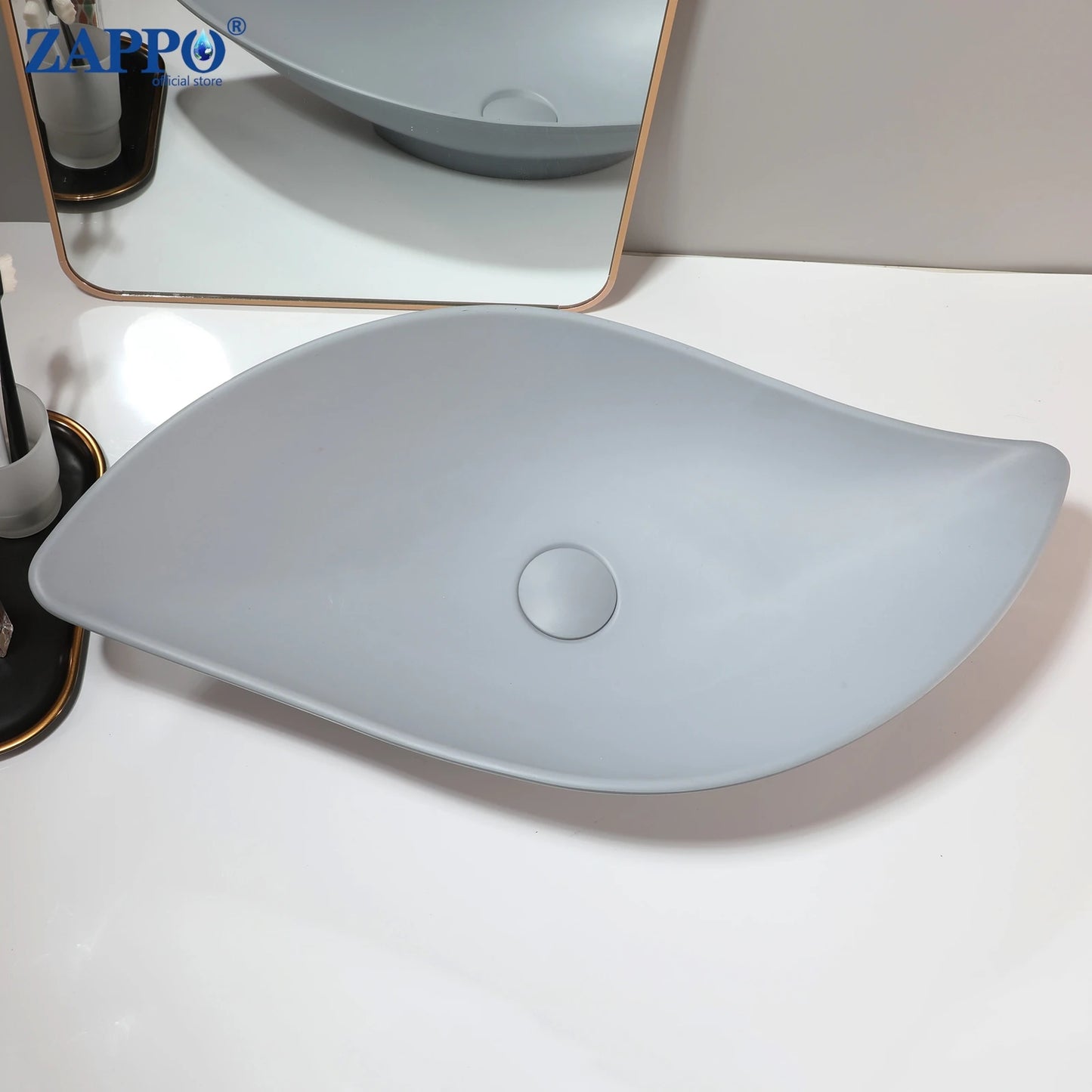 Torayvino Bathroom Vessel Sink Stone Resin Washbasin Above Counter