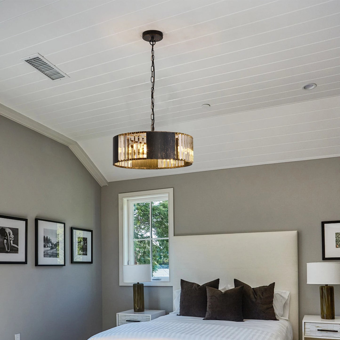 VETRULUS Luxury Crystal Pendant Light Ceiling Chandelier