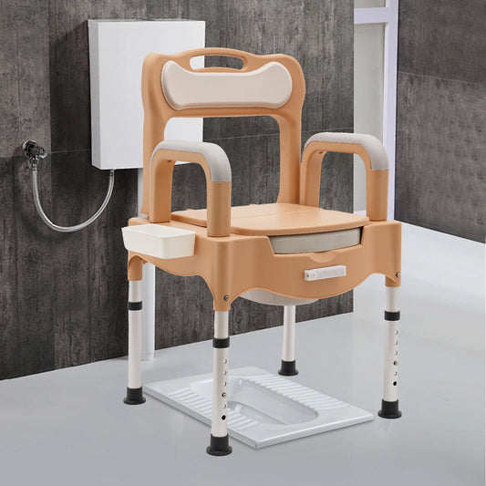 Portable Height Adjustable Toilet Chair For Home Use