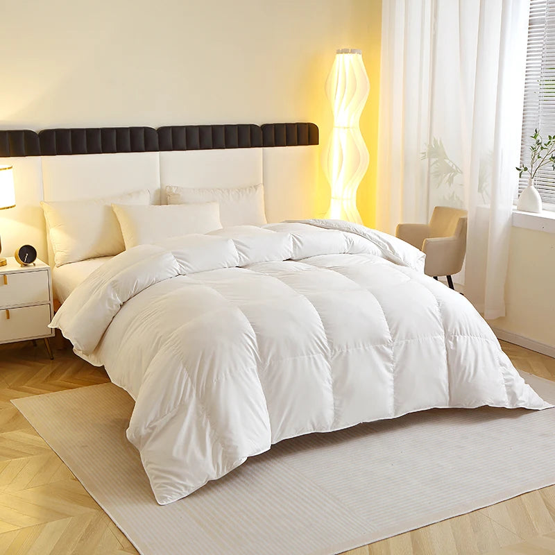 EasYum Duck Feather Quilted Comforter Allergy Safe Bedding