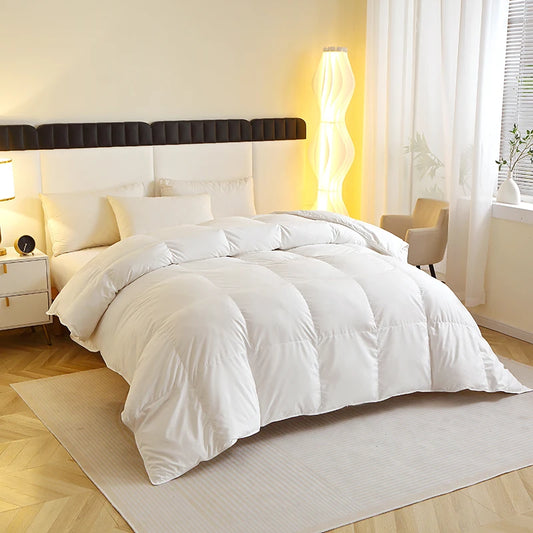 EasYum Duck Feather Quilted Comforter Allergy Safe Bedding