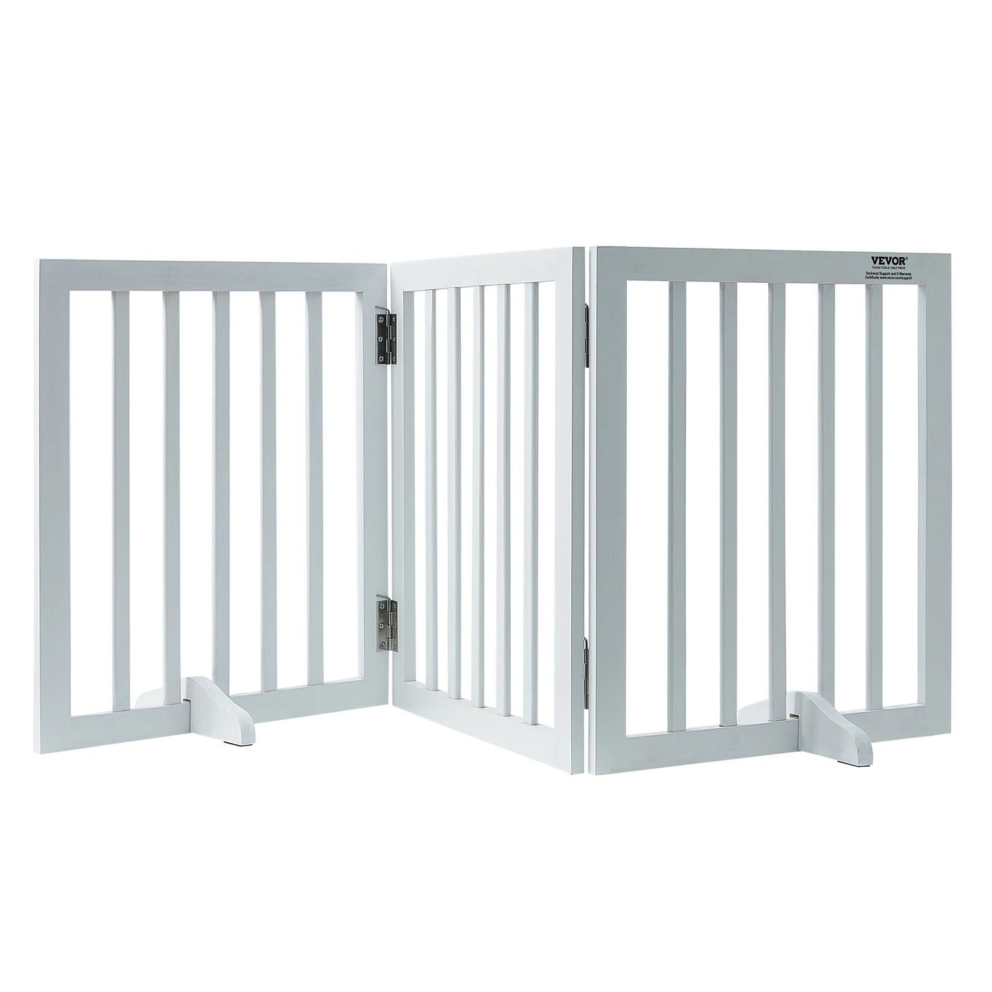 SucceBuy Freestanding 3-Panel Dog Gate For Narrow Passages