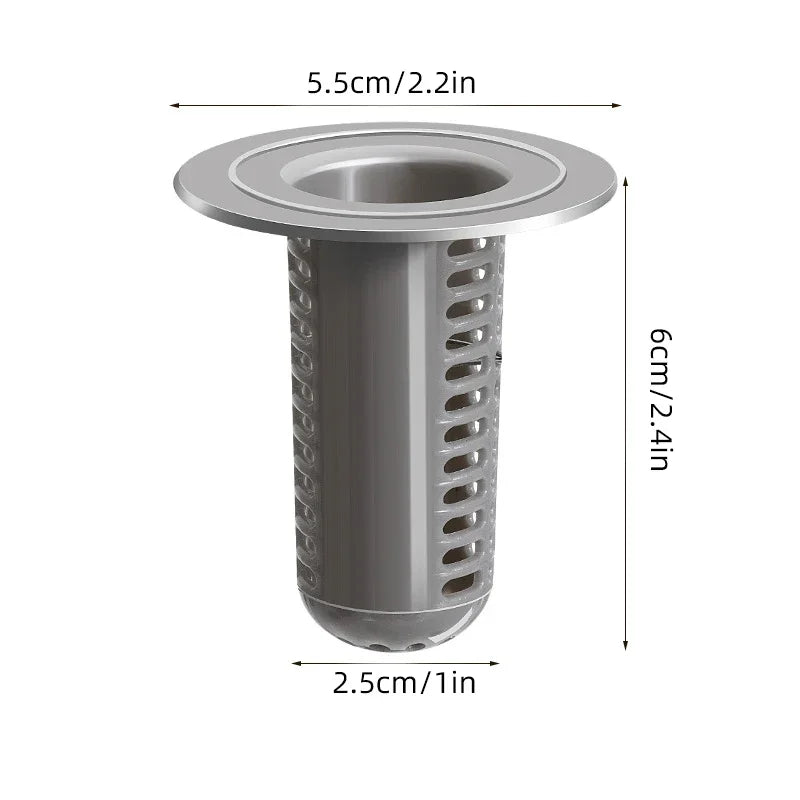 Houseeker Sink Drain Filter Hair Catcher 4 Pack Plastic