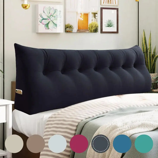 Ergonomic Wedge Headboard Pillow For Backrest Support