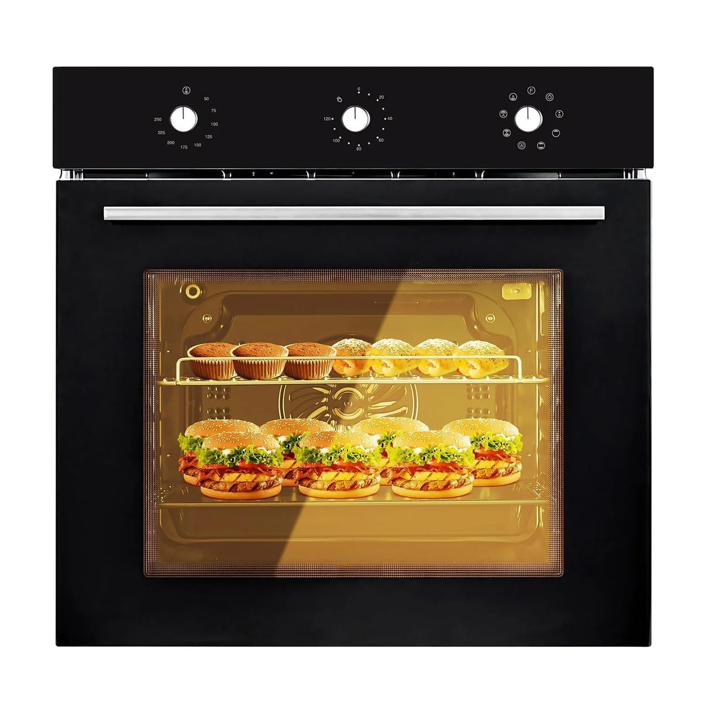 Adoolla Built-In Electric Wall Oven With 8 Cooking Modes