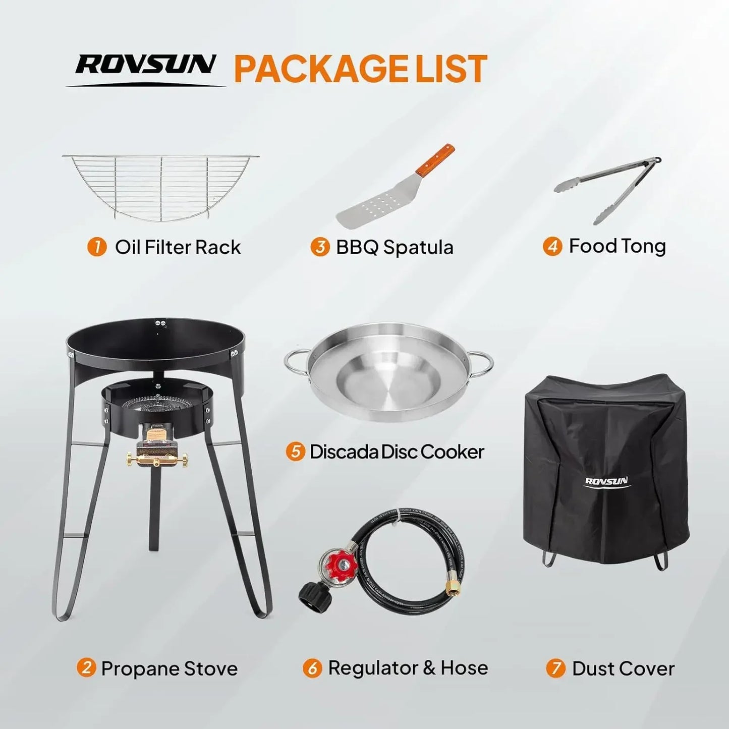 Concave Comal Set With 80000 BTU Propane Stove Discada Cooker