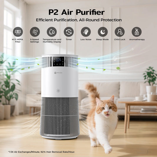 Amicura P2 Air Purifier For Pets Allergies 450 CADR