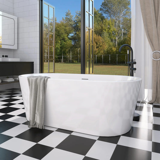 Sh.Kl Acrylic Freestanding Bathtub Soaking Tub With CUPC Certification