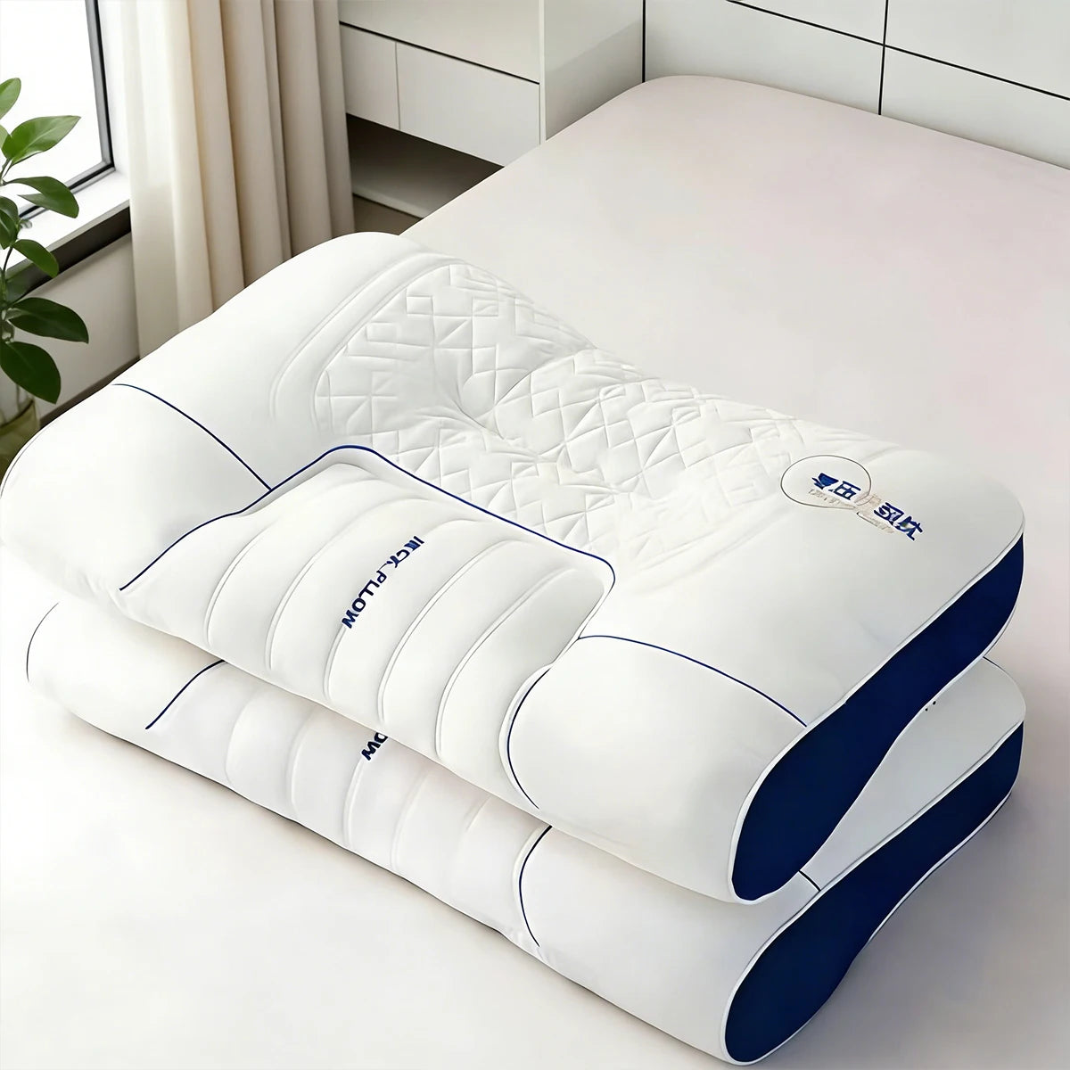 NONECN 3D Ergonomic Hotel Bed Pillow With Custom Logo