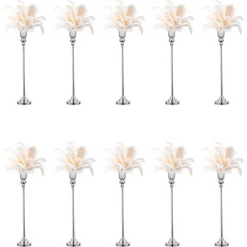 Wedding Centerpiece Floor Vase, Modern Metal Vase For Events