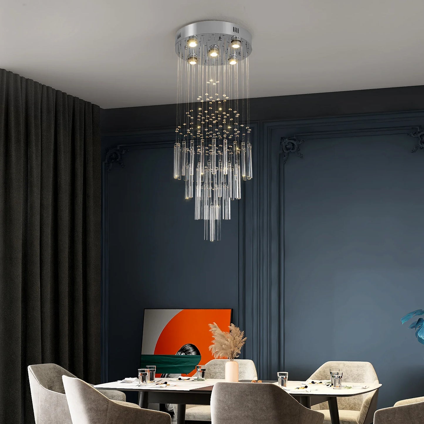 VETRULUS Crystal Ceiling Chandelier Lustre Pendant Lights