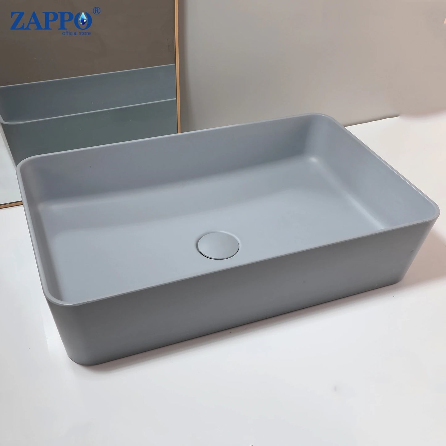 Torayvino Bathroom Vessel Sink Stone Resin Washbasin Above Counter