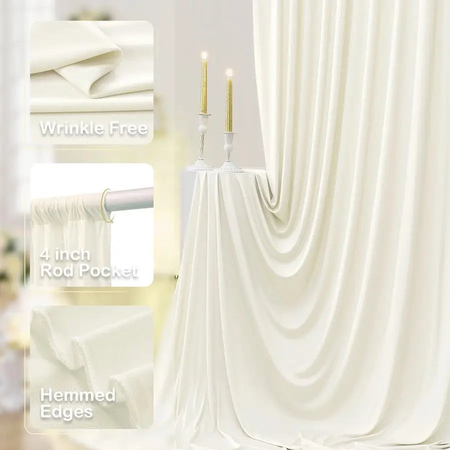 Wrinkle Free Backdrop Curtains For Parties And Weddings