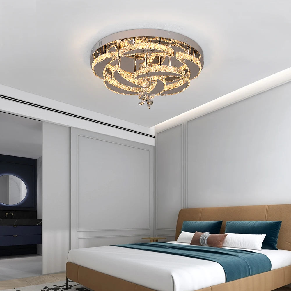 VETRULUS Luxury K9 Crystal Chandelier LED Pendant Light