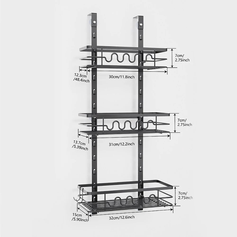 HobbyLane Over The Door Pantry Organizer Multi Tier Metal Rack