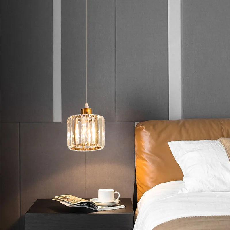 VETRULUS Minimalist K9 Crystal Ceiling Lamp For Living Room