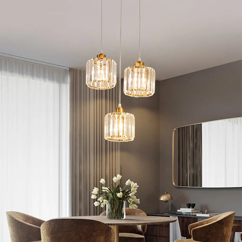 VETRULUS Minimalist K9 Crystal Ceiling Lamp For Living Room