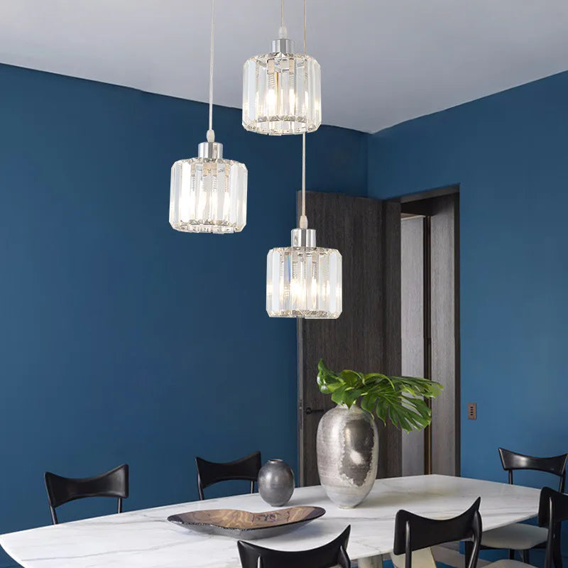 VETRULUS Minimalist K9 Crystal Ceiling Lamp For Living Room