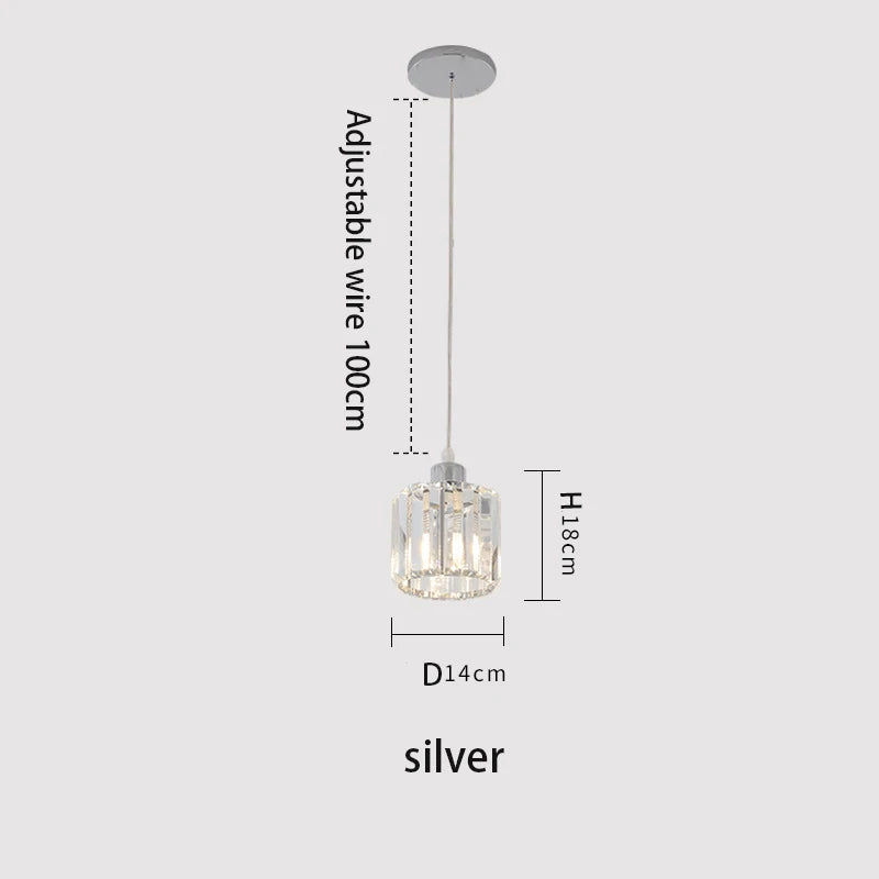 VETRULUS Minimalist K9 Crystal Ceiling Lamp For Living Room