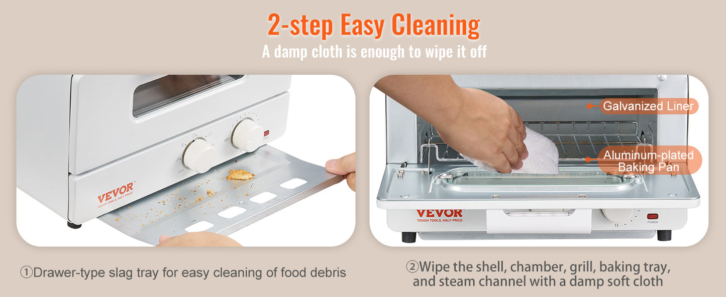 SucceBuy 5-In-1 Steam Oven Toaster Countertop Combo