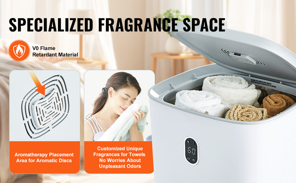 SucceBuy Towel Warmer Bucket With LED Screen For Bathroom Spa